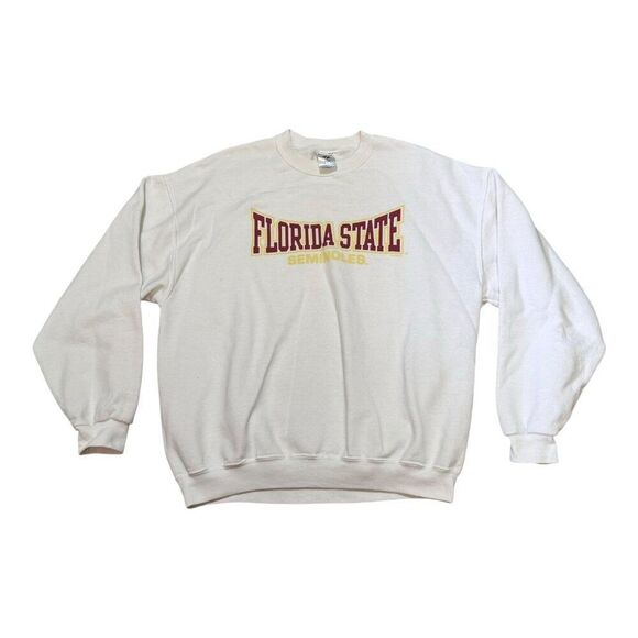 Vintage Florida State Seminoles FSU Sweatshirt XL Jerzees Cotton Blend Retro - Picture 2 of 5